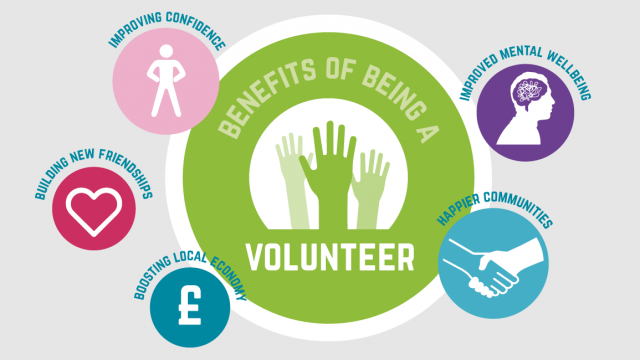 benefits of volunteering infographic